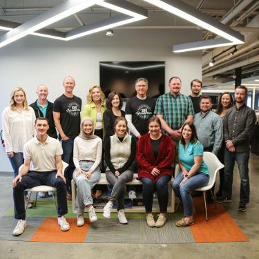 Group photo of Henderson Companies downtown KCMO employees